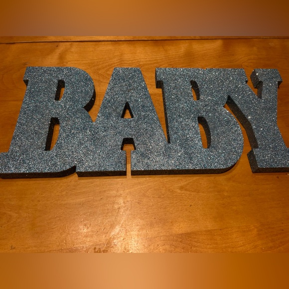 💙🤍Glittery Blue BABY Sign 🩵✨ - Picture 2 of 3